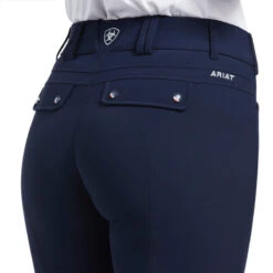 Ariat Ladies Tri Factor Knee Patch Breech - NAVY 6 Ariat Ladies Tri Factor Knee Patch Breech - NAVY -Ariat || Lemieux || PÉNÉLOPE Shop 10021779 02