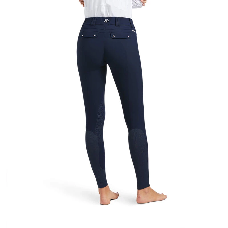 Ariat Ladies Tri Factor Knee Patch Breech - NAVY 2 Ariat Ladies Tri Factor Knee Patch Breech - NAVY - Image 2