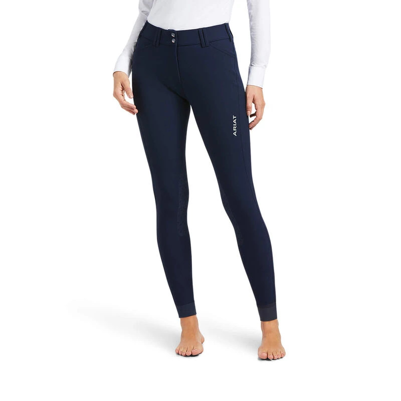 Ariat Ladies Tri Factor Knee Patch Breech - NAVY 1 Ariat Ladies Tri Factor Knee Patch Breech - NAVY