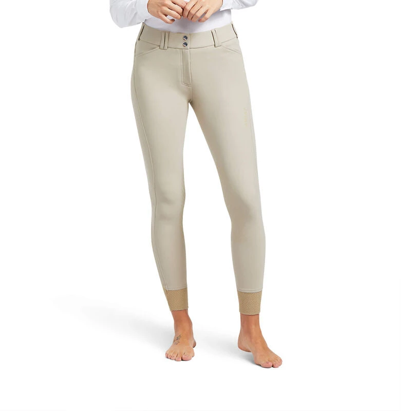 Ariat Ladies Tri Factor Knee Patch Breech - TAN 1 Ariat Ladies Tri Factor Knee Patch Breech - TAN