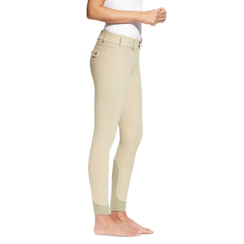 Ariat Ladies Tri Factor Knee Patch Breech - TAN 6 Ariat Ladies Tri Factor Knee Patch Breech - TAN - Image 6