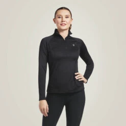 Ariat Women's Sunstopper 2.0 Baselayer Top - BLACK