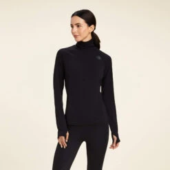 Ariat Women's Venture Long Sleeve Base Layer - BLACK