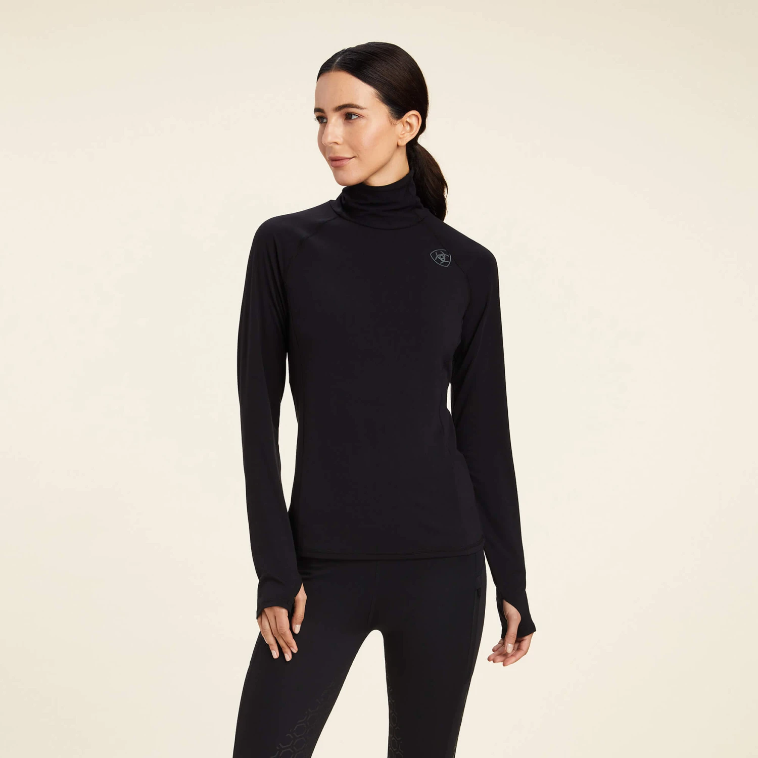 Ariat Women's Venture Long Sleeve Base Layer - BLACK 1 Ariat Women's Venture Long Sleeve Base Layer - BLACK