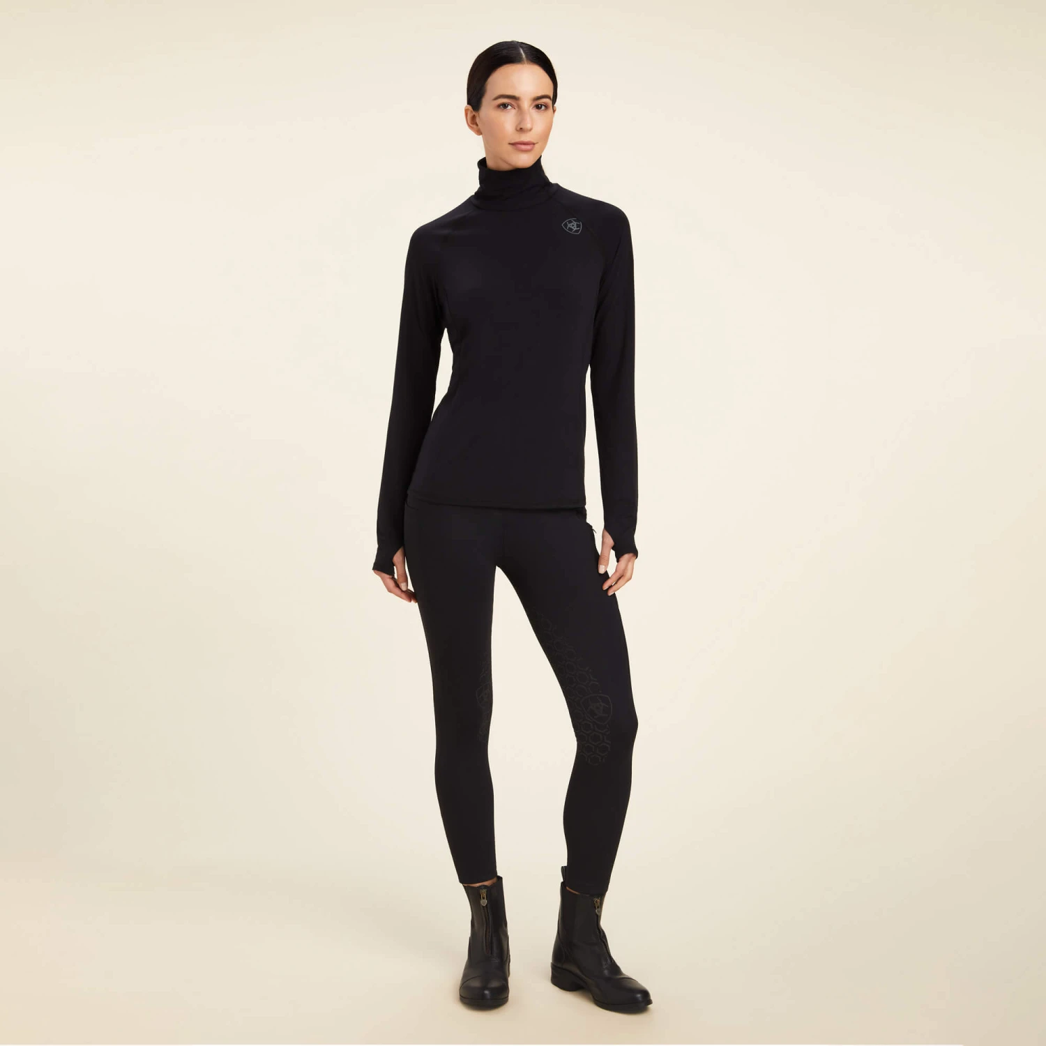 Ariat Women's Venture Long Sleeve Base Layer - BLACK 4 Ariat Women's Venture Long Sleeve Base Layer - BLACK - Image 4
