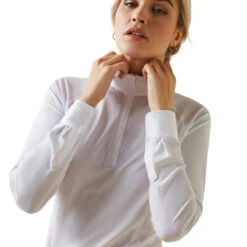 Ariat Women's Sunstopper 2.0 Show Top - WHITE/FLYNN 5 Ariat Women's Sunstopper 2.0 Show Top - WHITE/FLYNN -Ariat || Lemieux || PÉNÉLOPE Shop 10043601 02
