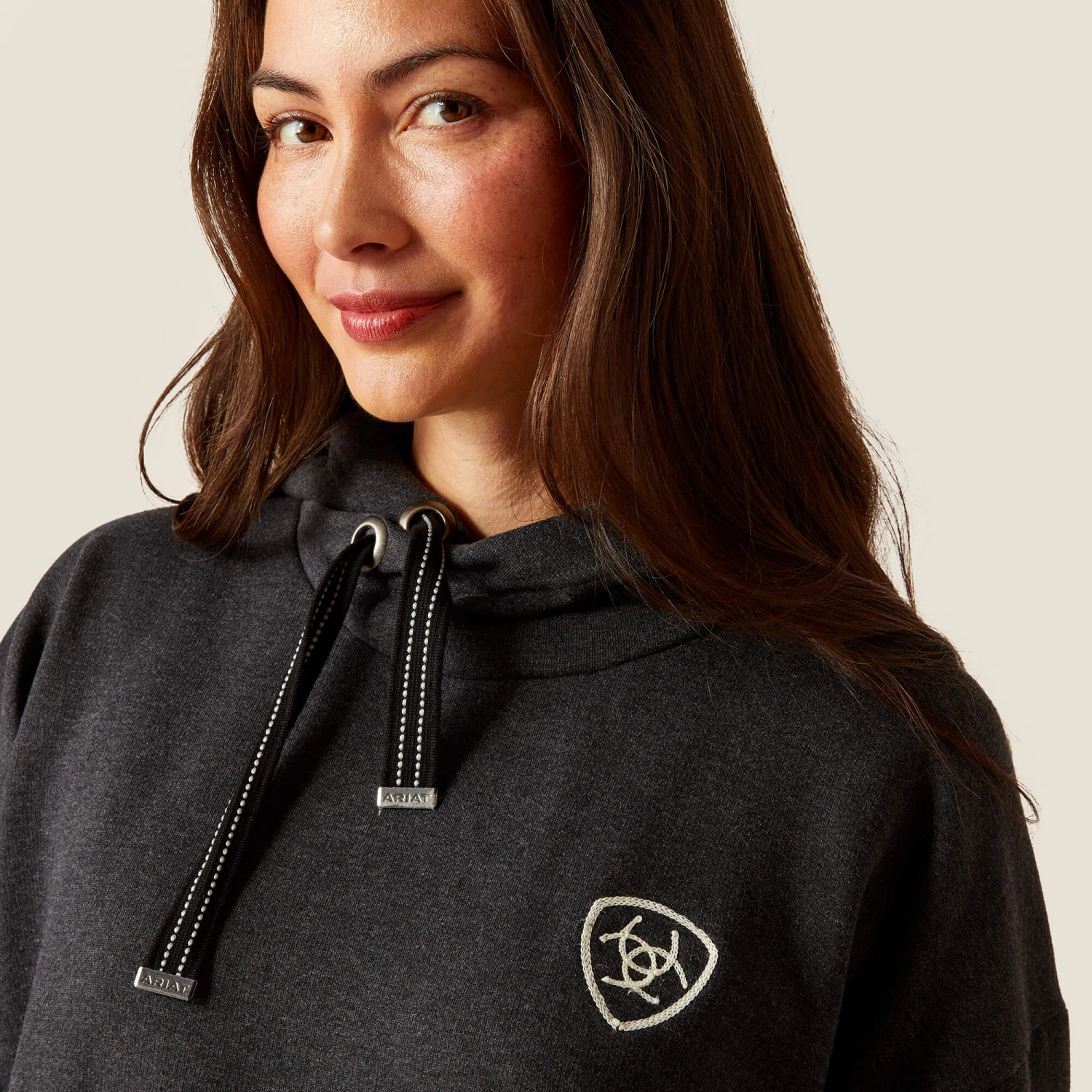 Ariat Rabere Hoodie Sweatshirt - CHARCOAL 2 Ariat Rabere Hoodie Sweatshirt - CHARCOAL - Image 2