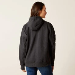 Ariat Rabere Hoodie Sweatshirt - CHARCOAL 7 Ariat Rabere Hoodie Sweatshirt - CHARCOAL -Ariat || Lemieux || PÉNÉLOPE Shop 10046046 back warm