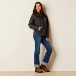 Ariat Rabere Hoodie Sweatshirt - CHARCOAL 6 Ariat Rabere Hoodie Sweatshirt - CHARCOAL -Ariat || Lemieux || PÉNÉLOPE Shop 10046046 full warm