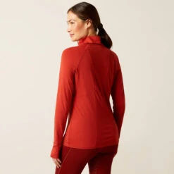 Ariat Women's Venture Long Sleeve Base Layer - RED OCHRE 7 Ariat Women's Venture Long Sleeve Base Layer - RED OCHRE -Ariat || Lemieux || PÉNÉLOPE Shop 10046175 back warm