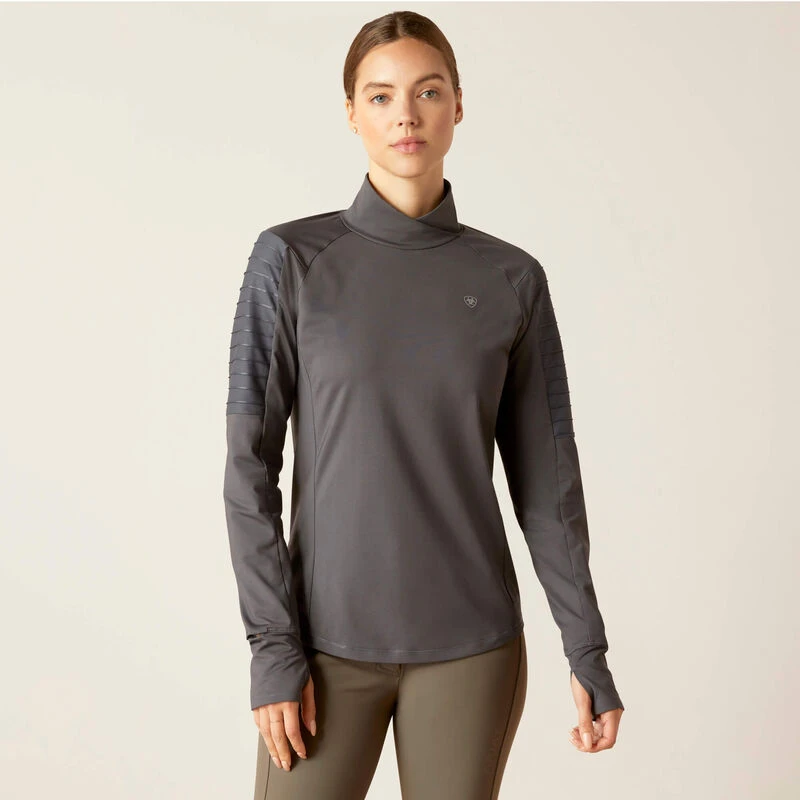 Ariat Women's Facet Long Sleeve Base Layer - EBONY 1 Ariat Women's Facet Long Sleeve Base Layer - EBONY