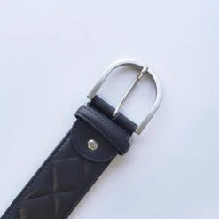 Tailored Sportsman Quilted Belt - NAVY