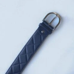 Tailored Sportsman Quilted Belt - French Blue