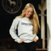 TKEQ "EQUESTRIAN ATHLETICS" Sweatshirt - GREY/BLACK