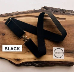 Bedford Jones Belt - Black W/ Silver Surcingle 1.5"