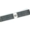 Bedford Jones Belt - Grey Glen Plaid With Silver Surcingle 2.0"
