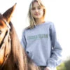 TKEQ "EQUESTRIAN ATHLETICS" Sweatshirt - GREY/GREEN