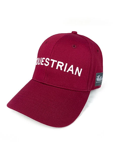 Halter Equestrian "Equestrian" Baseball Cap - CRANBERRY 2 Halter Equestrian "Equestrian" Baseball Cap - CRANBERRY - Image 2