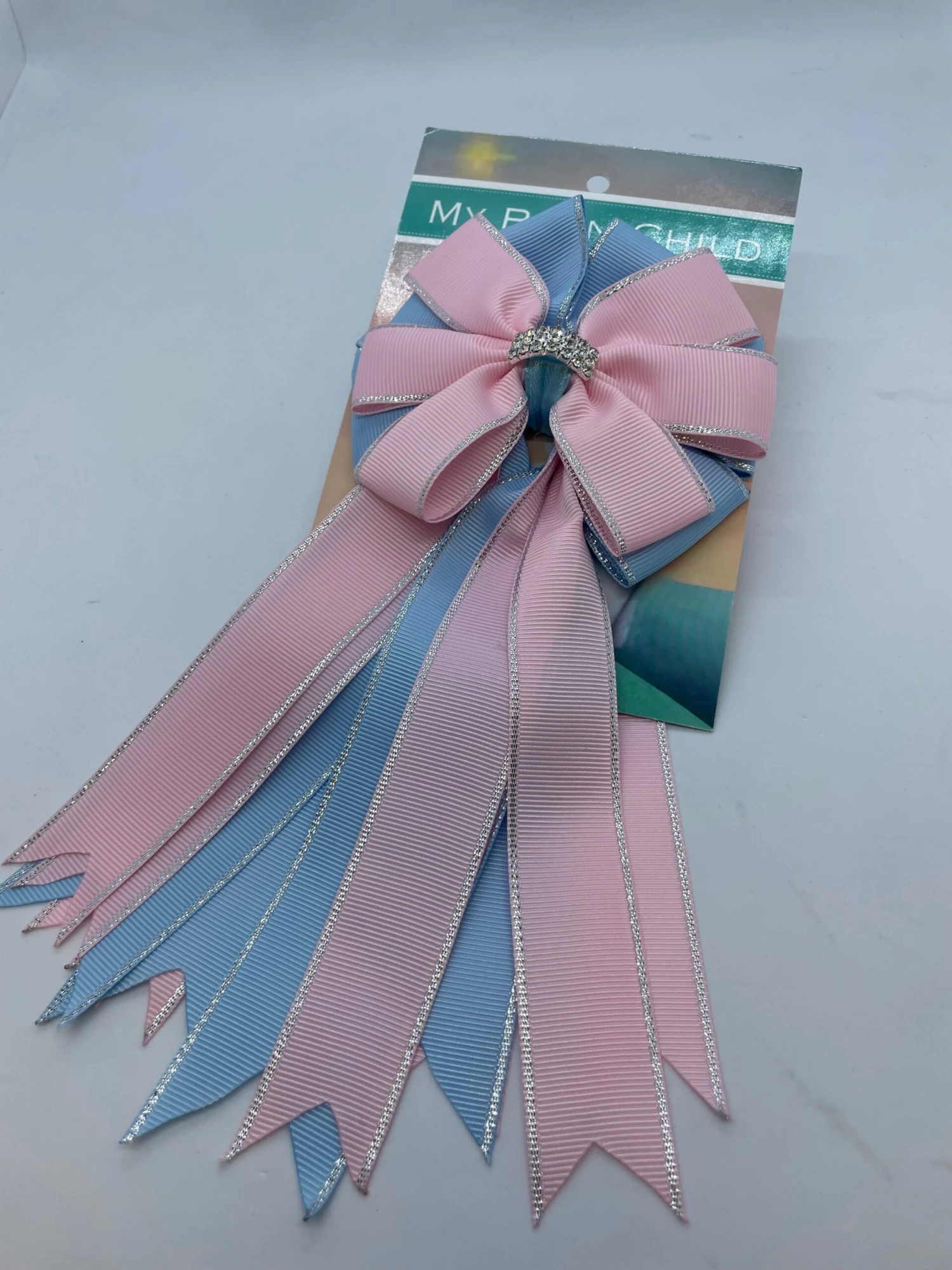 My Barn Child Show Bows - Pink/Blue 1 My Barn Child Show Bows - Pink/Blue