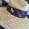 Riata Designs Original Hat - Burgundy & Grey Stripe