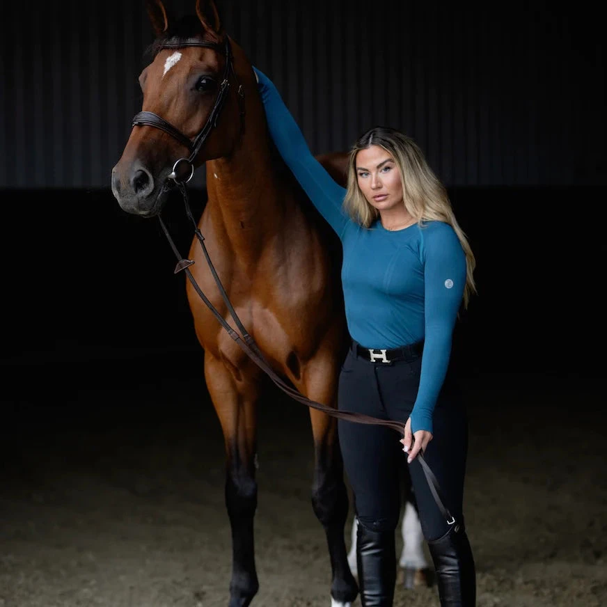 TKEQ Kennedy Seamless Long Sleeve - GULF STREAM 1 TKEQ Kennedy Seamless Long Sleeve - GULF STREAM