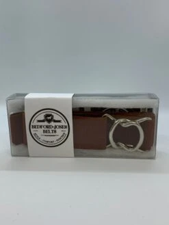 Bedford Jones Belt - Rust With Silver Swizzle 1.5"