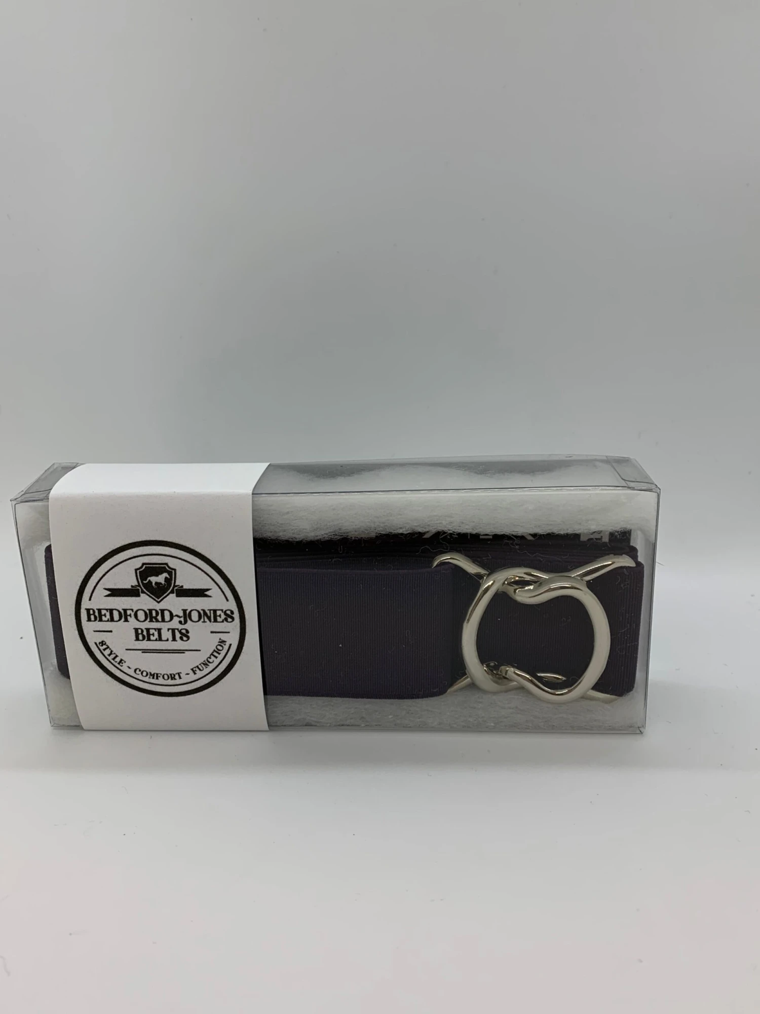 Bedford Jones Belt - Purple With Silver Swizzle 1.5" 1 Bedford Jones Belt - Purple With Silver Swizzle 1.5"