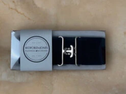 Bedford Jones Belt - Navy W/ Gold Swizzle 2.0"