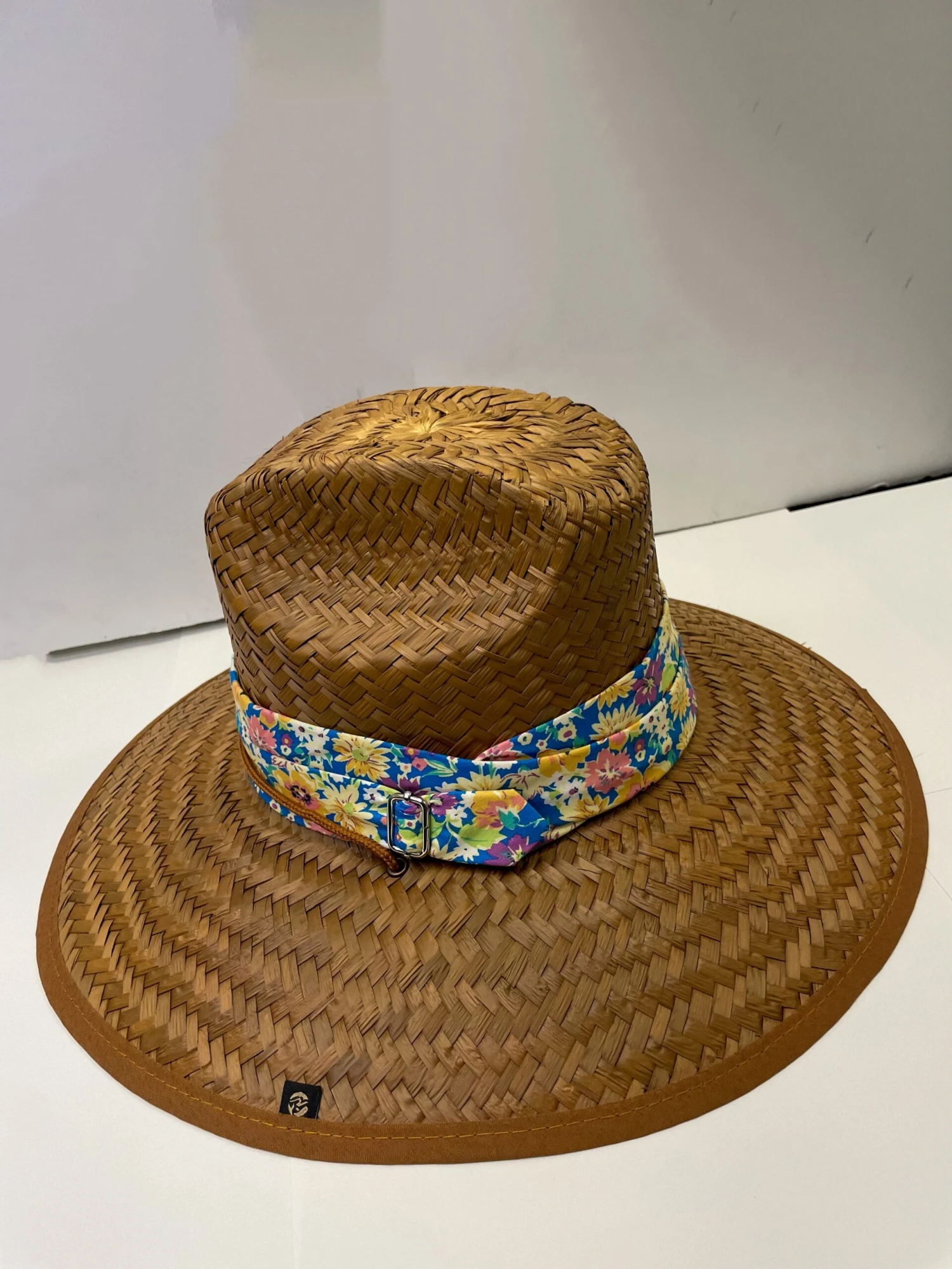 Riata Designs Original Hat - Blue Floral Design 2 Riata Designs Original Hat - Blue Floral Design - Image 2