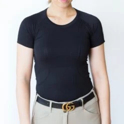 TKEQ Kennedy Seamless Short Sleeve - BLACK