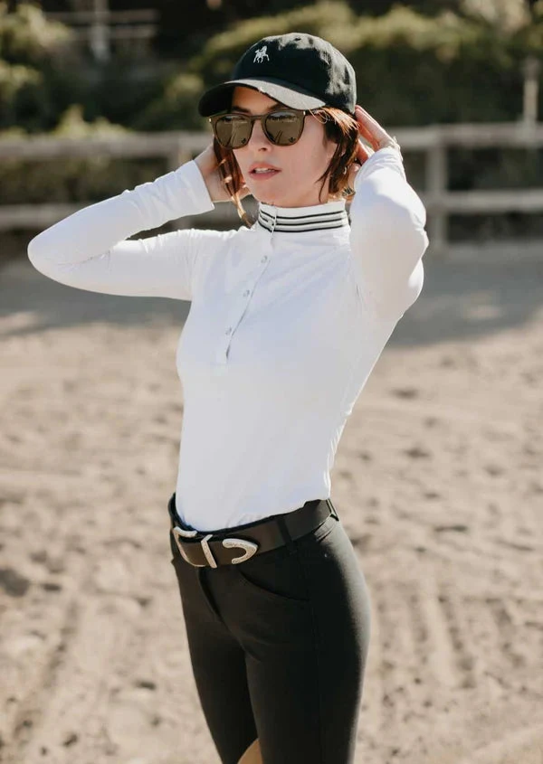 Milton Menasco "Gimme Ribbon" Competition Top - WHITE 1 Milton Menasco "Gimme Ribbon" Competition Top - WHITE