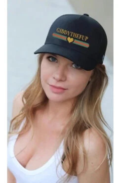 Bad Horse "giddythefup" Heart Trucker Hat