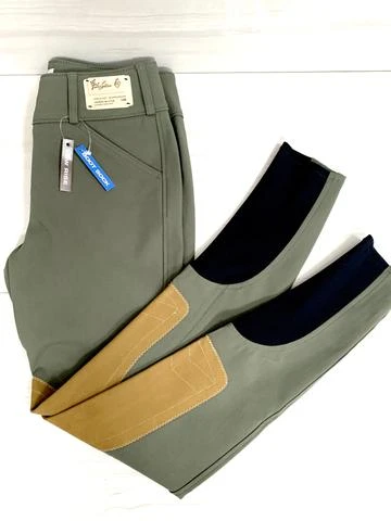 CLEARANCE Tailored Sportsman Low Rise Trophy Hunter Front Zip Boot Sock Breech - Seaweed/Tan 1 CLEARANCE Tailored Sportsman Low Rise Trophy Hunter Front Zip Boot Sock Breech - Seaweed/Tan