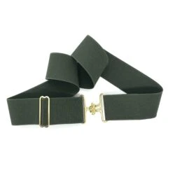 Bedford Jones Belt - Army Green W/ Gold Surcingle 2.0"